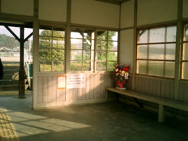 旧駅舎構内