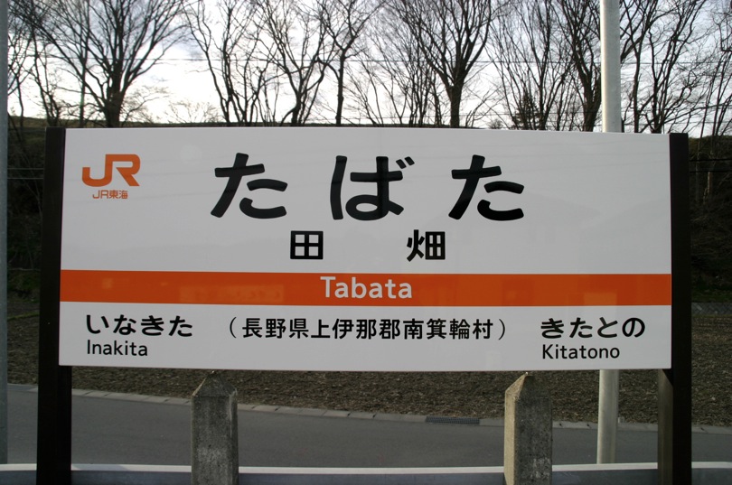 田畑駅駅名標